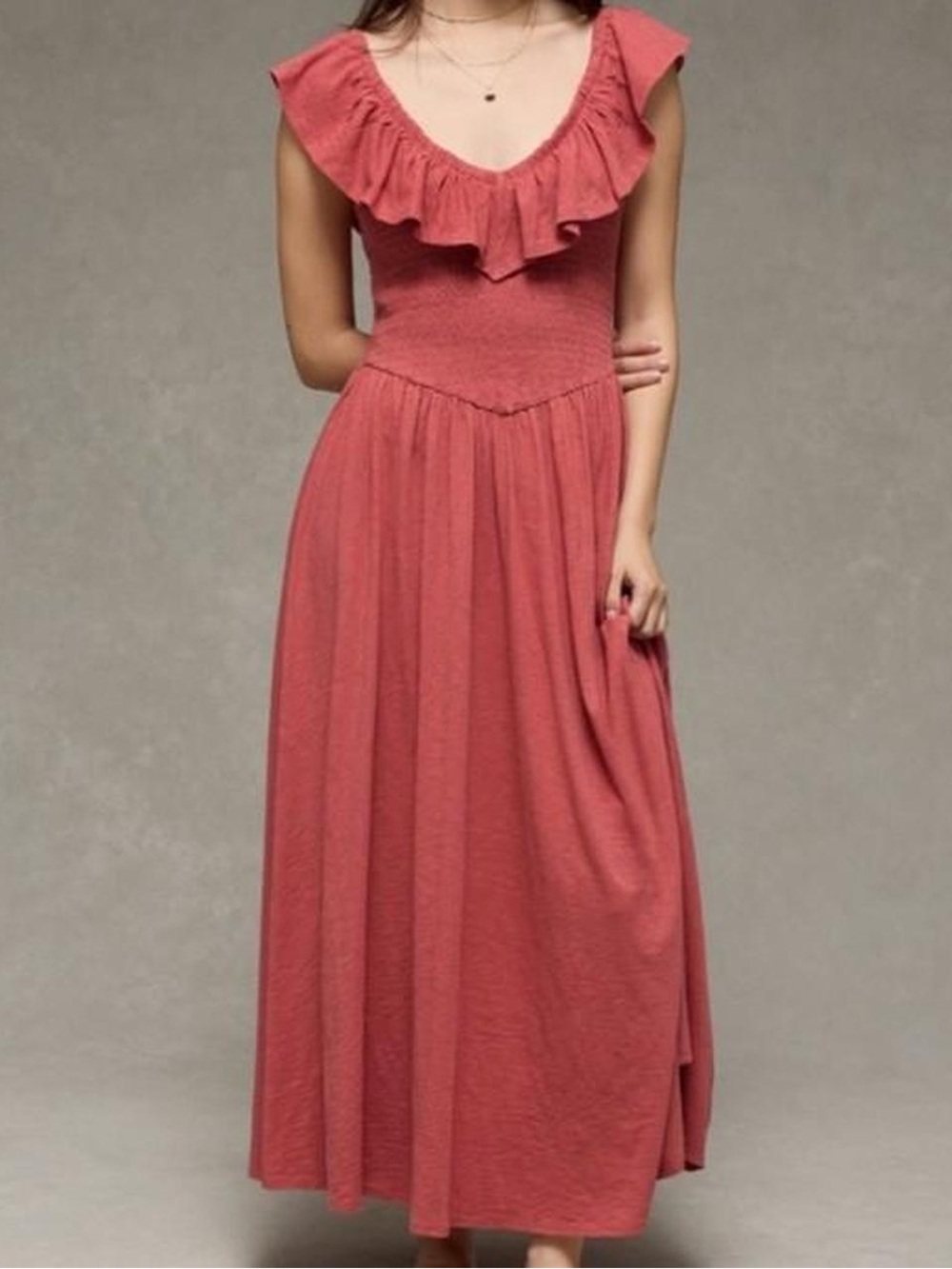 NWT American Eagle Sunchaser Knit Drop Waist Midi Dress